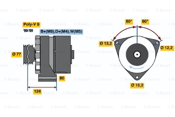 Alternator BOSCH 0 986 039 790