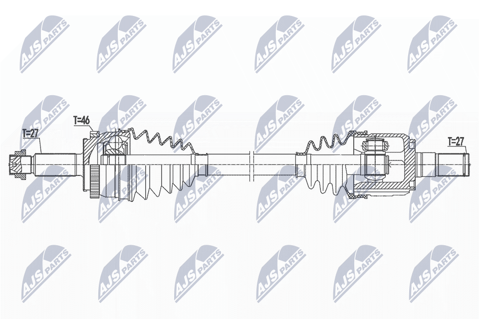Wał napędowy NTY NPW-HY-621
