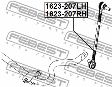 Łącznik stabilizatora FEBEST 1623-207LH