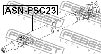 Wał napędowy FEBEST ASN-PSC23
