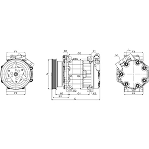 Kompresor klimatyzacji HC-CARGO 241730