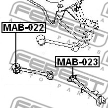 Tuleja wahacza FEBEST MAB-023