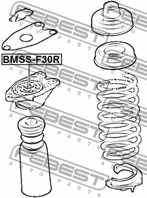 Poduszka amortyzatora FEBEST BMSS-F30R