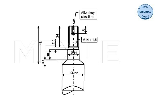Amortyzator MEYLE 326 624 0007
