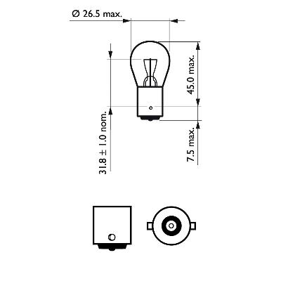 Żarówka kierunkowskazu PHILIPS 12498B2