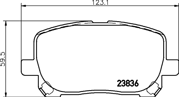 Klocki hamulcowe HELLA 8DB 355 010-221