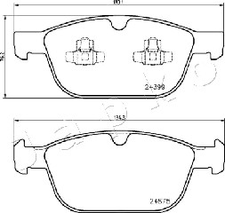 Klocki hamulcowe JAPKO 500334
