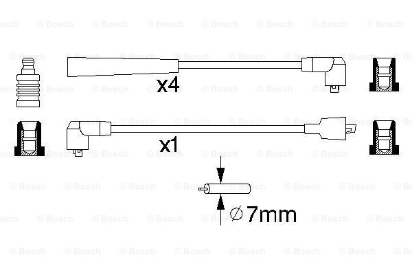 Przewody zapłonowe BOSCH 0 986 356 841