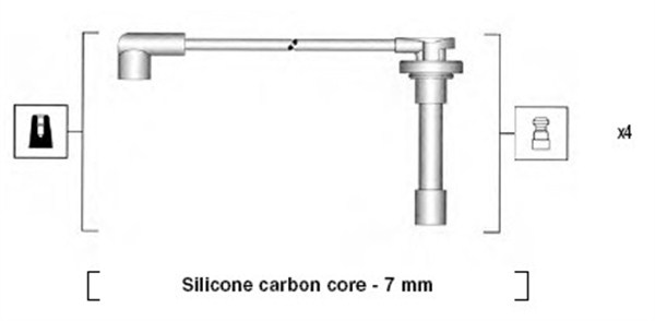 Przewody zapłonowe MAGNETI MARELLI 941315020889