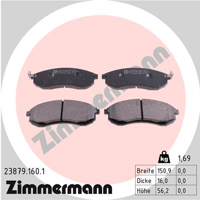 Klocki hamulcowe ZIMMERMANN 23879.160.1