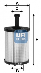 Filtr oleju UFI 25.197.00