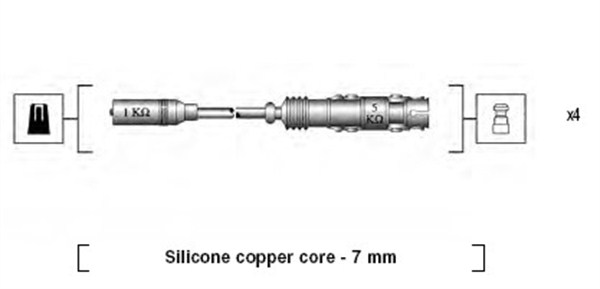 Przewody zapłonowe MAGNETI MARELLI 941175250764