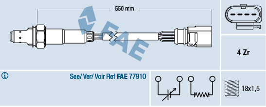 Sonda lambda FAE 77439