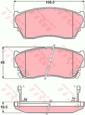 Klocki hamulcowe TRW GDB1012