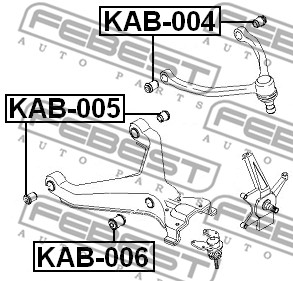 Tuleja wahacza FEBEST KAB-005