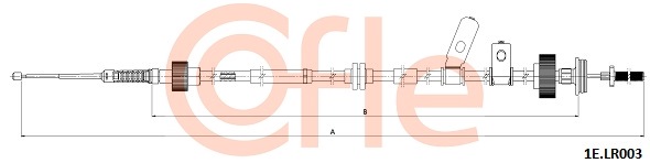 Linka hamulca ręcznego COFLE 92.1E.LR003