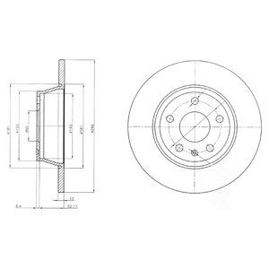 Tarcza hamulcowa DELPHI BG4089