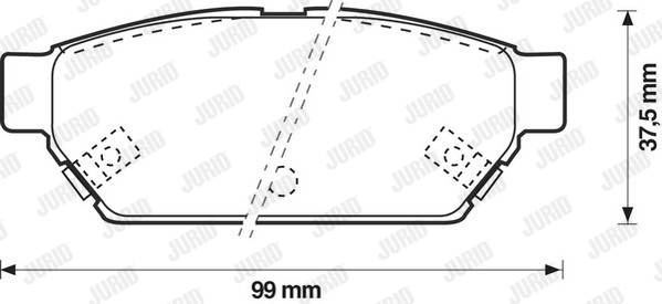 Klocki hamulcowe JURID 571943J