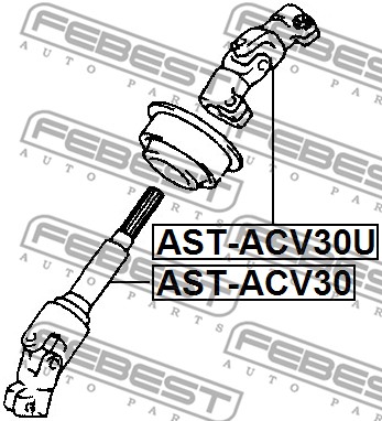 Łącznik kolumny kierowniczej FEBEST AST-ACV30
