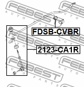 Łącznik stabilizatora FEBEST 2123-CA1R