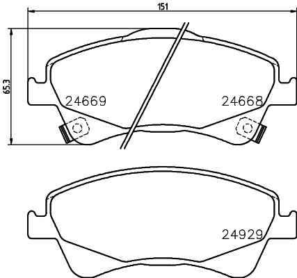Klocki hamulcowe HELLA 8DB 355 014-881