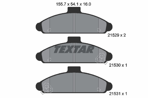 Klocki hamulcowe TEXTAR 2152901