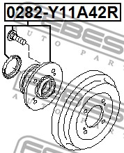 Piasta koła FEBEST 0282-Y11A42R