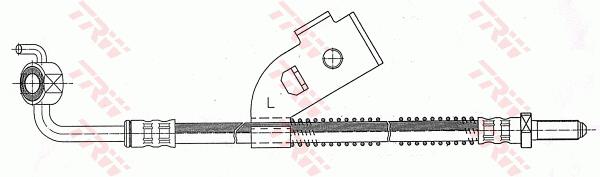 Przewód hamulcowy elastyczny TRW PHD341