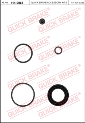 Zestaw naprawczy zacisku hamulcowego QUICK BRAKE 114-0061