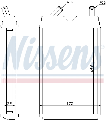 Nagrzewnica NISSENS 73624