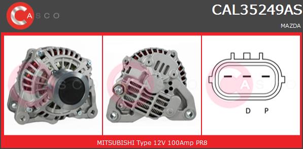 Alternator CASCO CAL35249AS