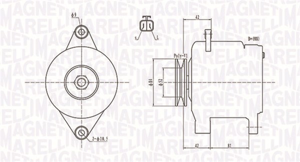 Alternator MAGNETI MARELLI 063731615010