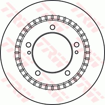 Tarcza hamulcowa TRW DF6023