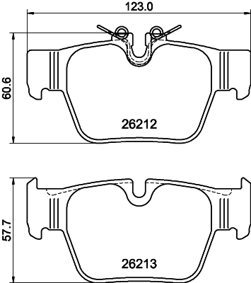 Klocki hamulcowe HELLA 8DB 355 040-581