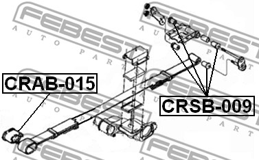 Tuleja pióra resora FEBEST CRSB-009