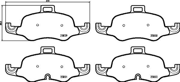 Klocki hamulcowe BREMBO P 85 160