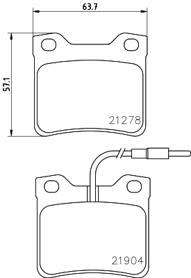 Klocki hamulcowe HELLA 8DB 355 008-171