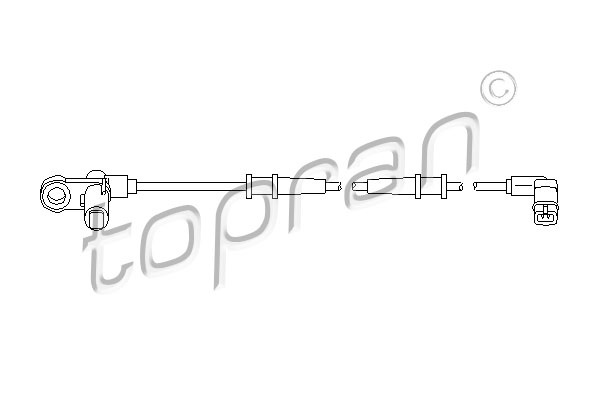 Czujnik ABS TOPRAN 401 547