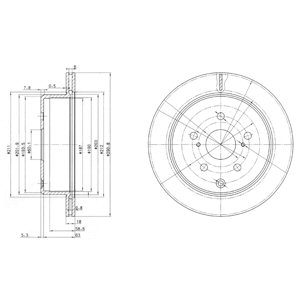 Tarcza hamulcowa DELPHI BG3166