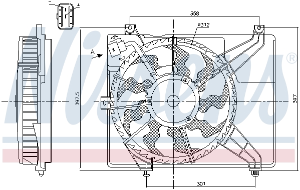 Wentylator NISSENS 85893