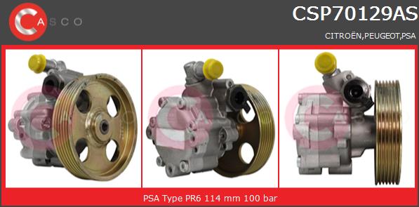 Pompa wspomagania CASCO CSP70129AS