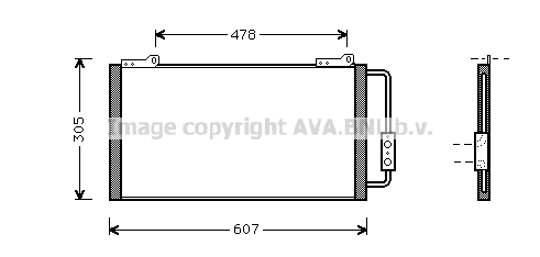 Skraplacz klimatyzacji AVA QUALITY COOLING AU5139