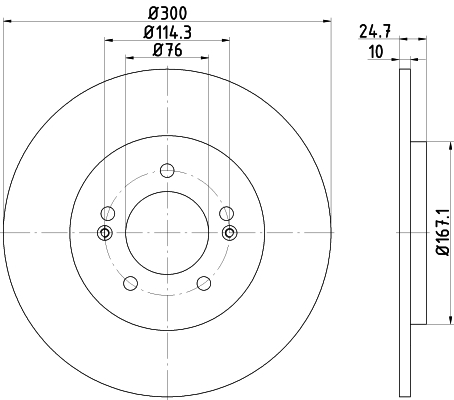 Tarcza hamulcowa HELLA 8DD 355 118-241