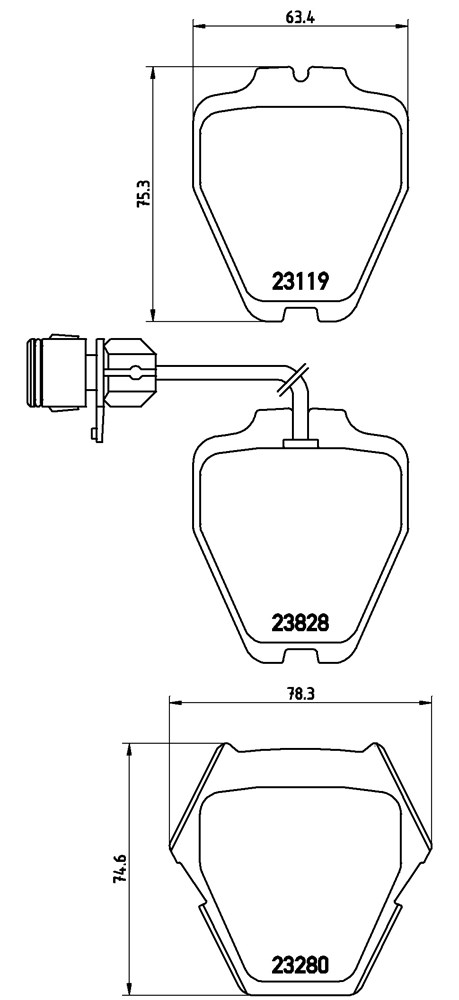 Klocki hamulcowe BREMBO P 85 054