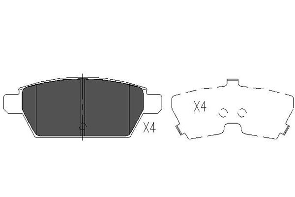 Klocki hamulcowe KAVO PARTS KBP-4554