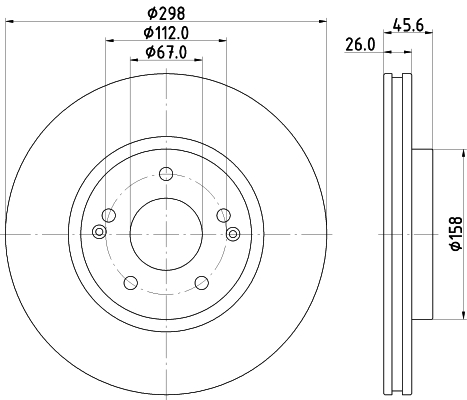 Tarcza hamulcowa HELLA 8DD 355 133-331