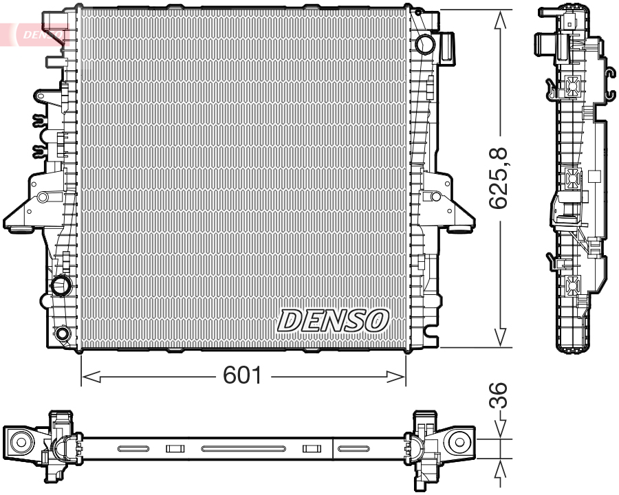 Chłodnica, układ chłodzenia silnika DENSO DRM14004