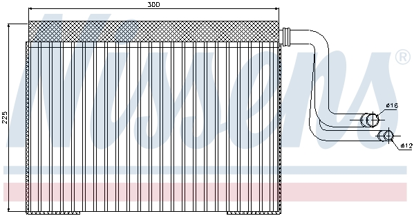 Parownik klimatyzacji NISSENS 92268