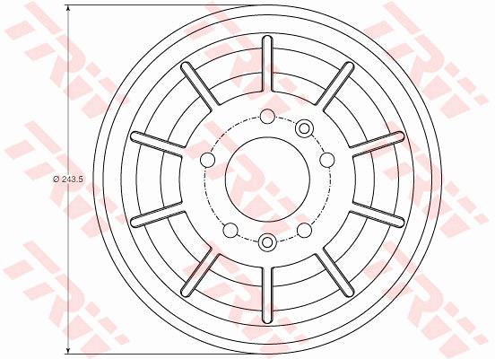 Bęben hamulcowy TRW DB4405