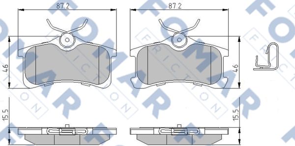 Klocki hamulcowe FOMAR FRICTION FO 992581